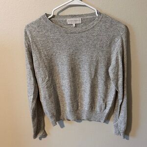 Women's Gray Crewneck Sweater